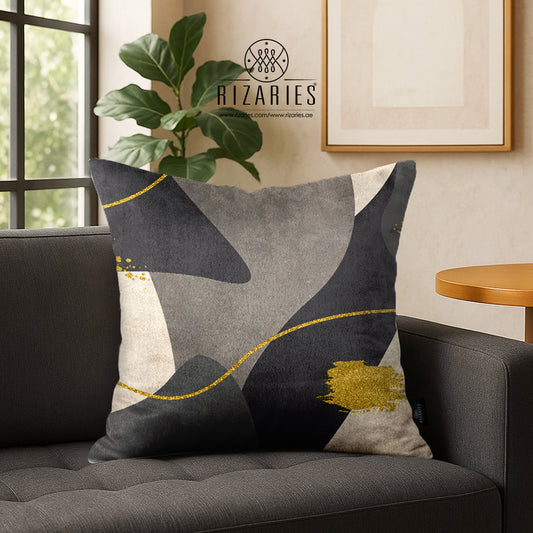 SuperSoft Grey Beige Abstract