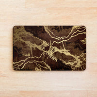 SuperSoft Brown Gold Marble Door Mat
