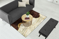 Thumbnail for Coffee Cream Wavy Centerpiece (Rug)