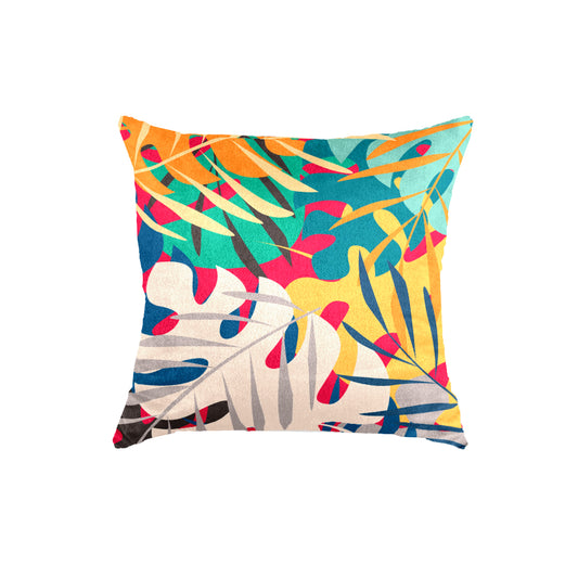 SuperSoft Colorful Leaves Throw Cushion