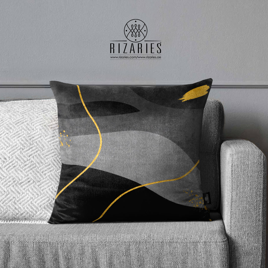 SuperSoft Shades of Grey with Gold Lines