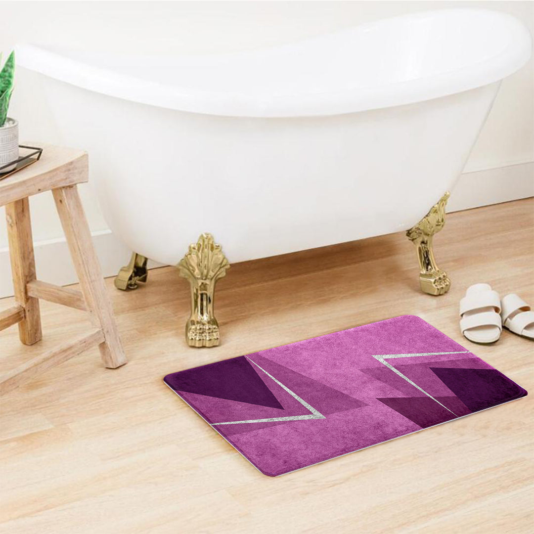 SuperSoft Shades of Purple Triangle Door Mat