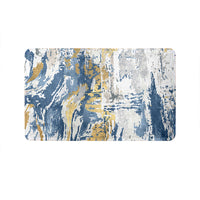SuperSoft Blue Brush Abstract Door Mat