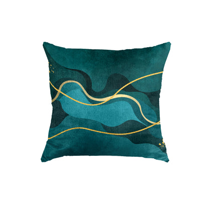 SuperSoft Sea Green Wavy Throw Pillow