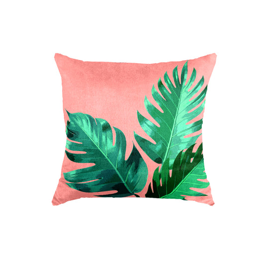SuperSoft Pink Classic Tropical Leaves