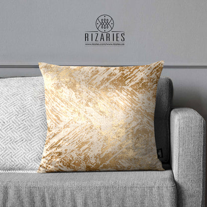 SuperSoft Beige Gold Abstract