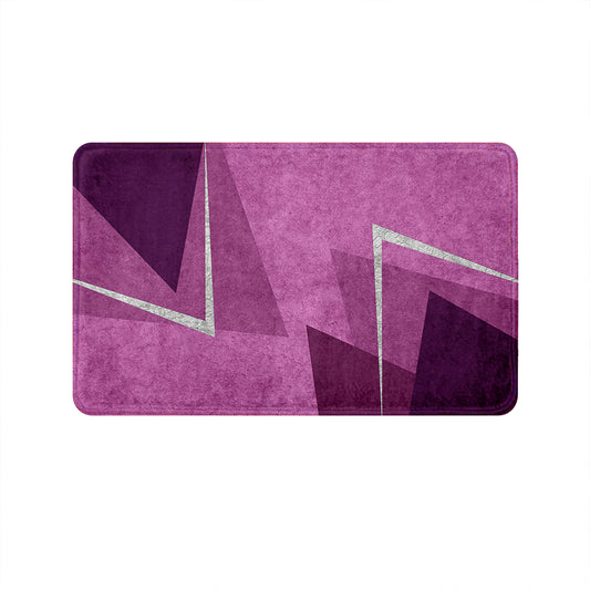SuperSoft Shades of Purple Triangle Door Mat