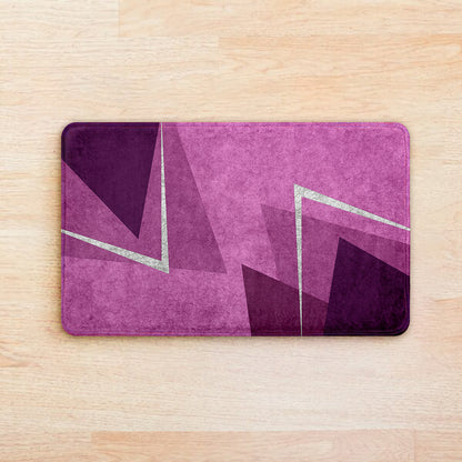 SuperSoft Shades of Purple Triangle Door Mat
