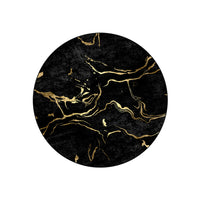 Midnight Gold Marble Round Centerpiece (Rug)