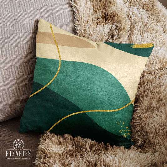 SuperSoft Beige Green with Gold Lines