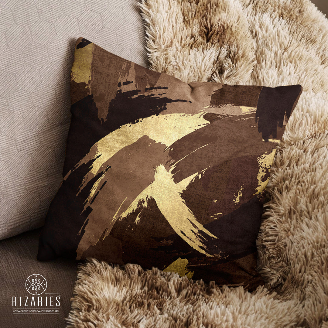 SuperSoft Brown Gold Marble Pattern