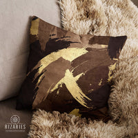 SuperSoft Brown Gold Marble Pattern