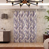 Lavender Gold Marble Curtains
