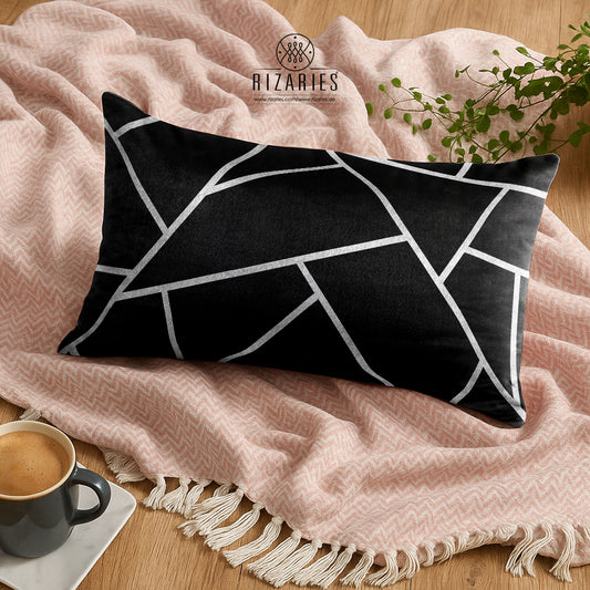 SuperSoft Black & Silver Rectangle