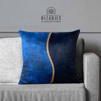 Thumbnail for SuperSoft Shades of Blue Throw Pillow