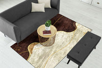 Thumbnail for Coffee Cream Wavy Centerpiece (Rug)