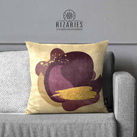 Thumbnail for SuperSoft Beige Purple with Gold Brushes