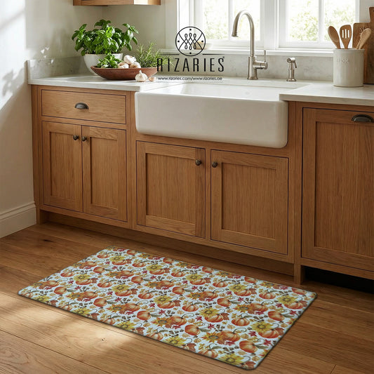 Autumn Pumpkin Kitchen Mat