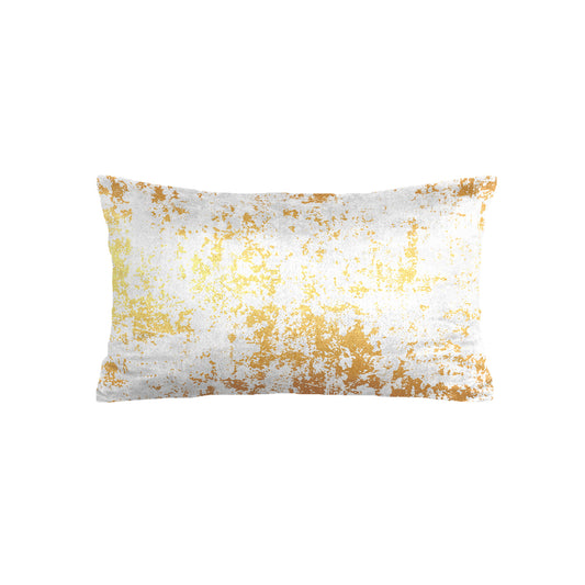 SuperSoft White & Gold Abstract Rectangle