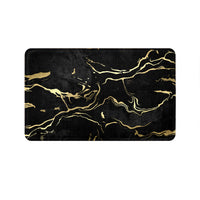 SuperSoft Midnight Gold Marble Door Mat