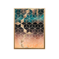 Thumbnail for Ombre Cubes Canvas Painting