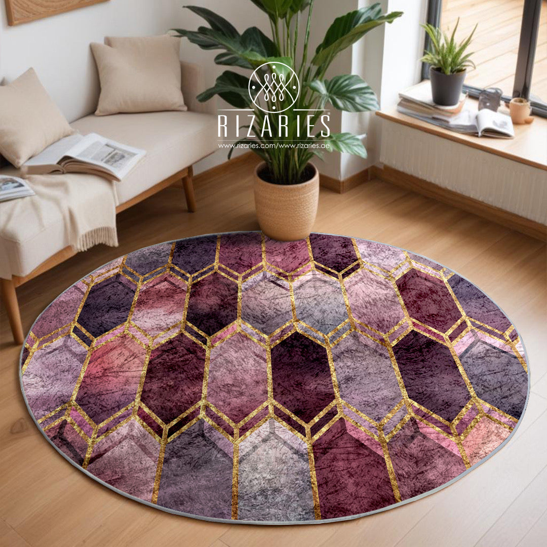 Stained Glass Round Centerpiece (Rug)