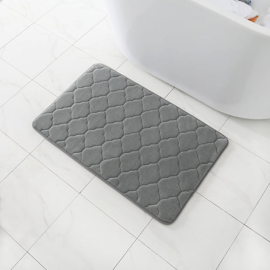 SuperSoft Memory Quatrefoil Door/Bath Mat