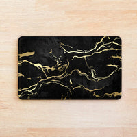 SuperSoft Midnight Gold Marble Door Mat