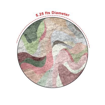 New Pink Mist Round Centerpiece (Rug)