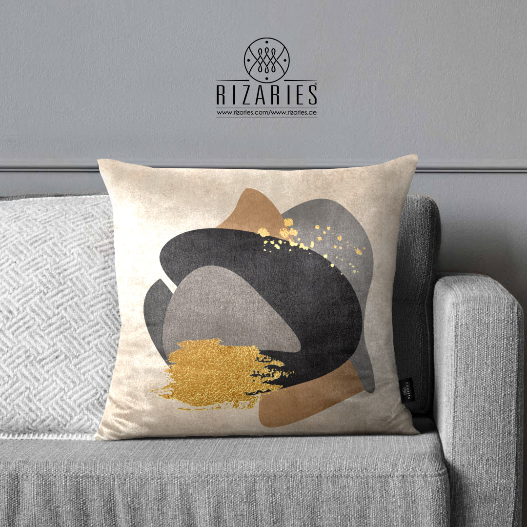 SuperSoft Beige Grey with Gold Brushes