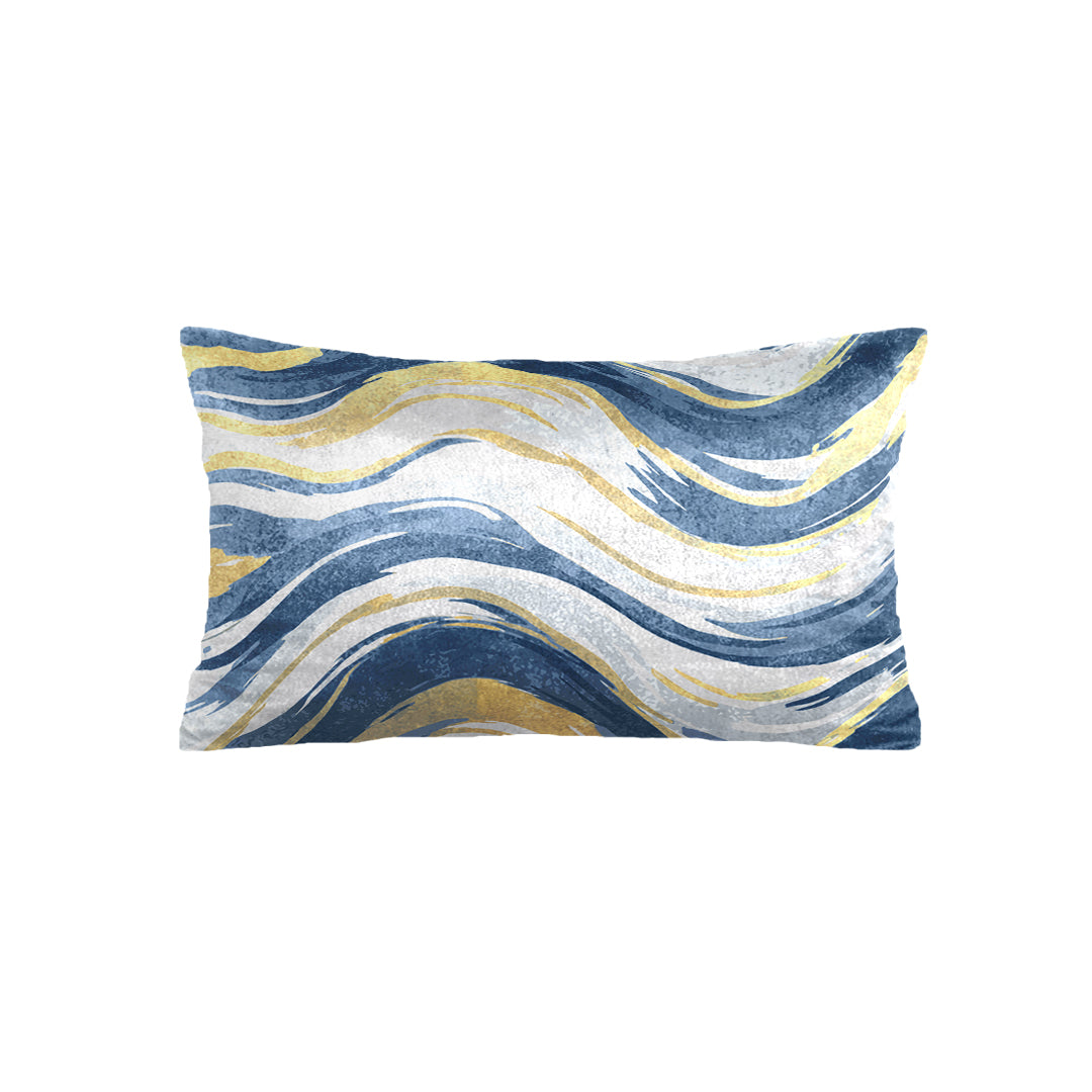 SuperSoft Blue Brush Waves Rectangle