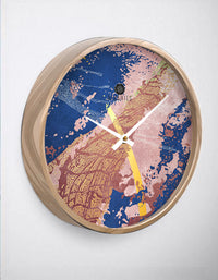 Thumbnail for Pink Navy Gold Abstract Wall Clock