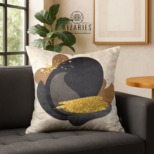 SuperSoft Beige Grey with Gold Brushes