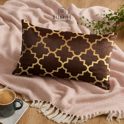 SuperSoft Brown Quaterfoil Rectangle