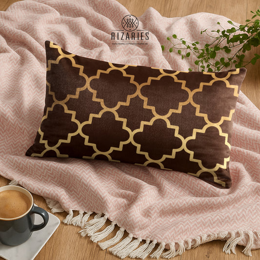 SuperSoft Brown Quaterfoil Rectangle