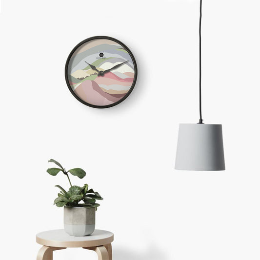 Pink Mist Wall Clock