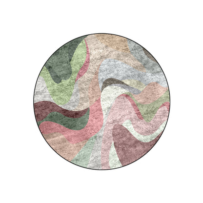 New Pink Mist Round Centerpiece (Rug)