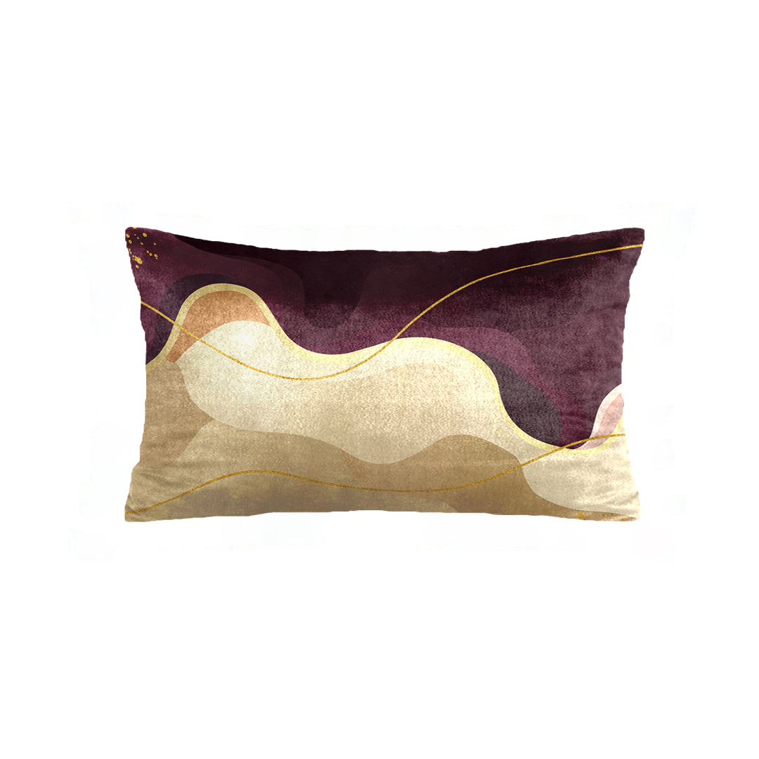 SuperSoft Purple Burgundy Wavy Rectangle