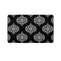 SuperSoft Traditional Black White Door Mat