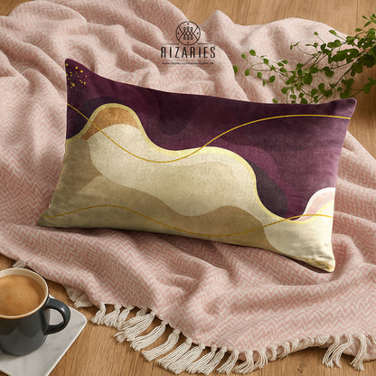 SuperSoft Purple Burgundy Wavy Rectangle