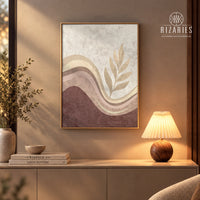 Pink Wave Canvas Painting