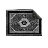 Traditional Black White Centerpiece (Rug)