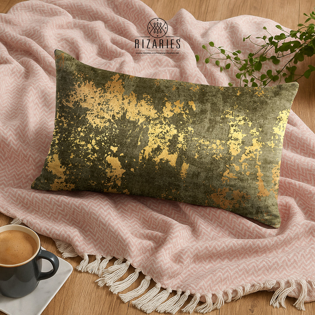 SuperSoft Olive Abstract Rectangle