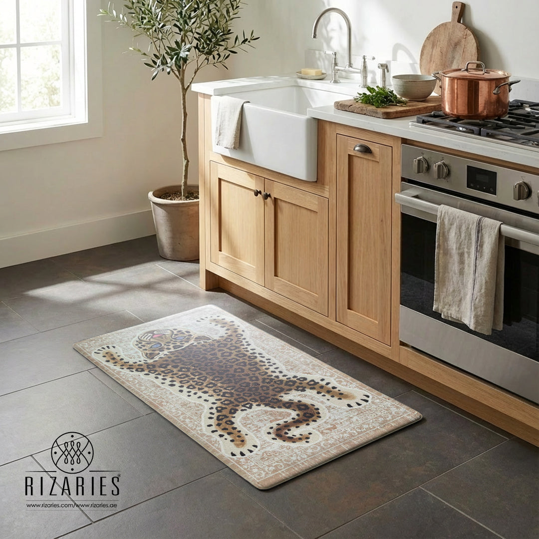Leopard Art Kitchen Mat