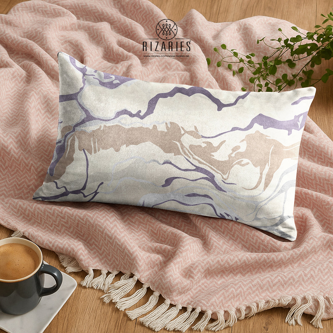 SuperSoft Lavender Cream Marble Rectangle
