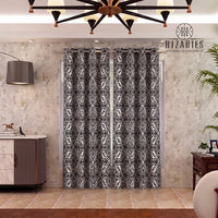 Black White Vintage Curtains