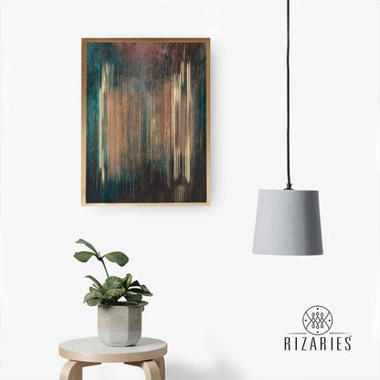 Ombre Lines Canvas Painting