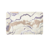 SuperSoft Purple Cream Marble Door Mat