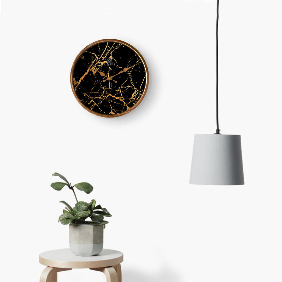 Black Gold Wall Clock