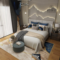 Navy Wavy Bundle of 4 Bedroom Series (READ DESCRIPTION)